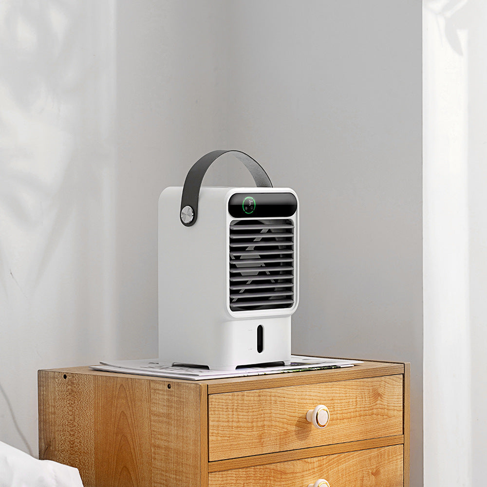 Climenza™ USB Water Cooling Fan – 3-Speed Desktop Humidifier with Night Light, Compact